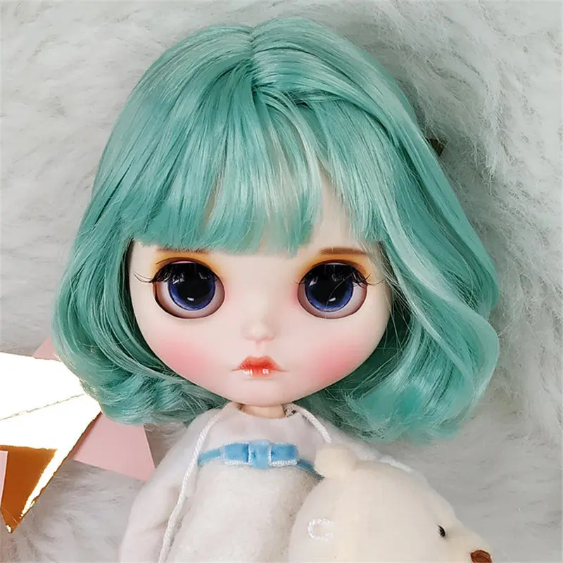 Blyth 1/6 BJD кукла с гибкими суставами с большими глазами, зеленый цвет волос и белый свитер 30 см куклы игрушки для DIY Горячая девушка подарок на день рождения