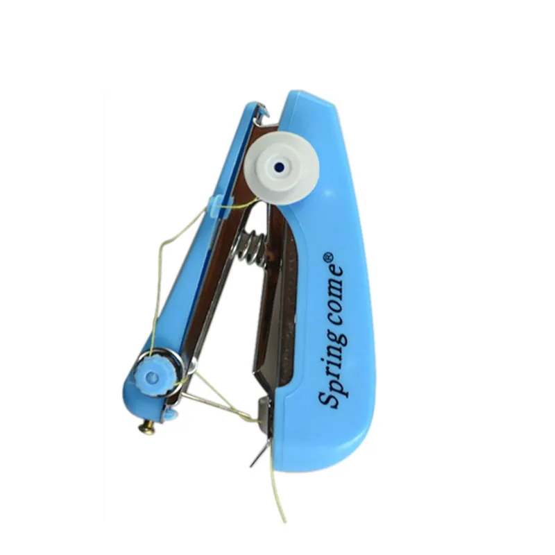 1Pc Mini Sewing Machines Portable Needlework Cordless Hand-Held Clothes Fabrics Sewing Machine Handy Handwork Tools Accessories
