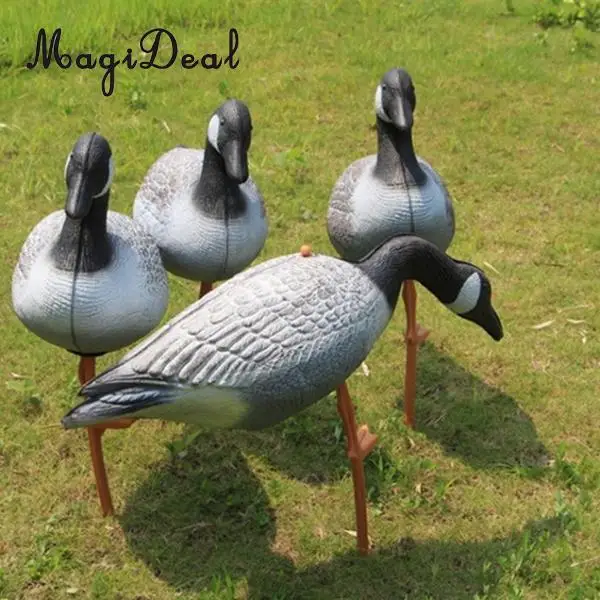 

MagiDeal 5 Pieces Full Body Goose Hunting Shooting Decoy Lawn Ornaments Garden Decors