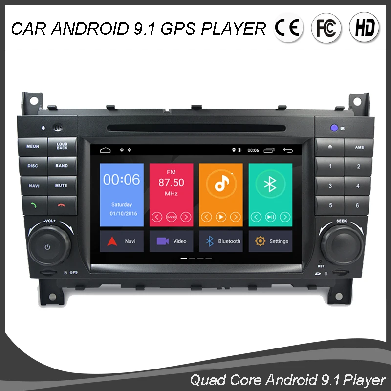 7''Android 9.0 Quad Core Car DVD GPS Player For Mercedes Benz W203 C-Class/CLC-Class C180 C200 Navigation Radio BT Wifi CanBus 7''Android 9.0 Quad Core Car DVD GPS Player For Mercedes Benz W203 C-Class/CLC-Class C180 C200 Navigation Radio BT Wifi CanBus