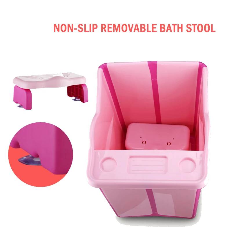 Large Size Foldable Babies Bath Tub With a Seat In the Shower Kids Bathtub Baby Girls&Boy Bath Seat Bath Barrels Large Size Foldable Babies Bath Tub With a Seat In the Shower Kids Bathtub Baby Girls&Boy Bath Seat Bath Barrels