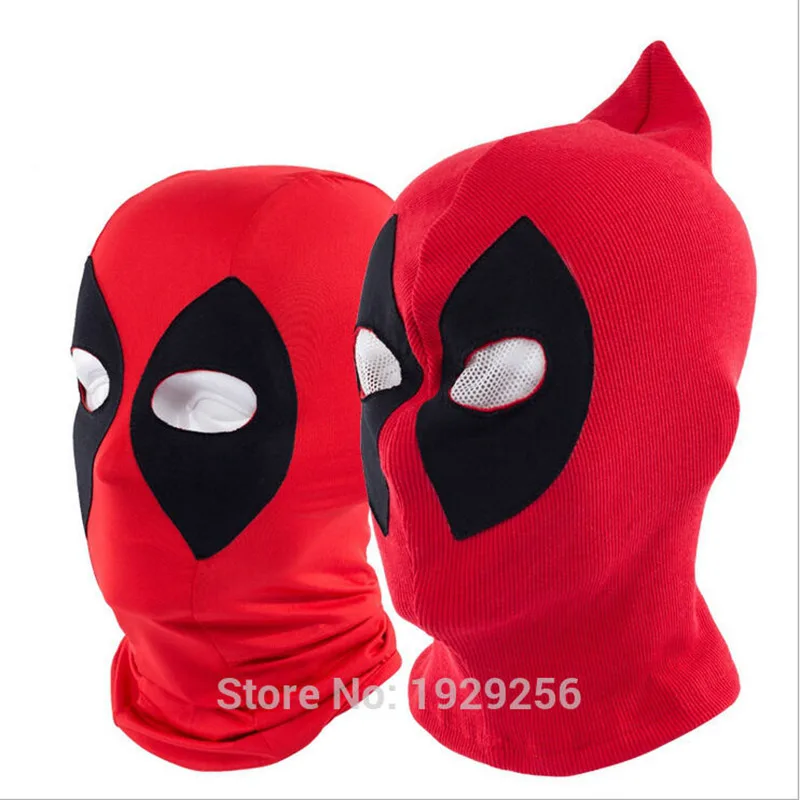 5pcs Lycra or Rib Fabrics Deadpool Masks Balaclava Halloween Cosplay Costume X men Hats Headwear Arrow