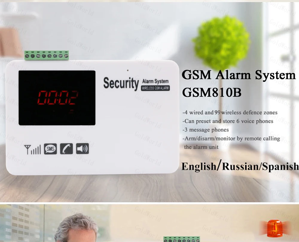 Новая беспроводная GSM сигнализация домашняя Голосовая система безопасности