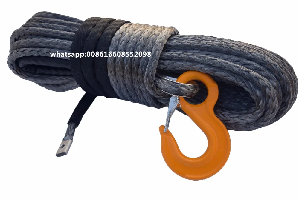 رمادي 12 ملليمتر * 45 متر atv ونش حبل ، 1/2 \