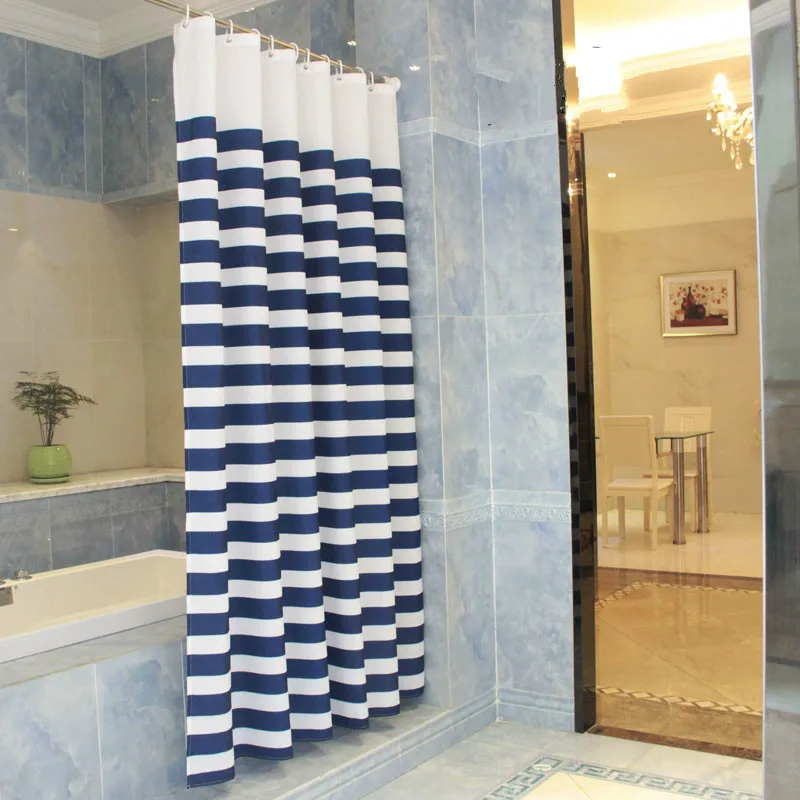 ZHH Modern Style Navy European Classic Blue and White Waterproof Mildew