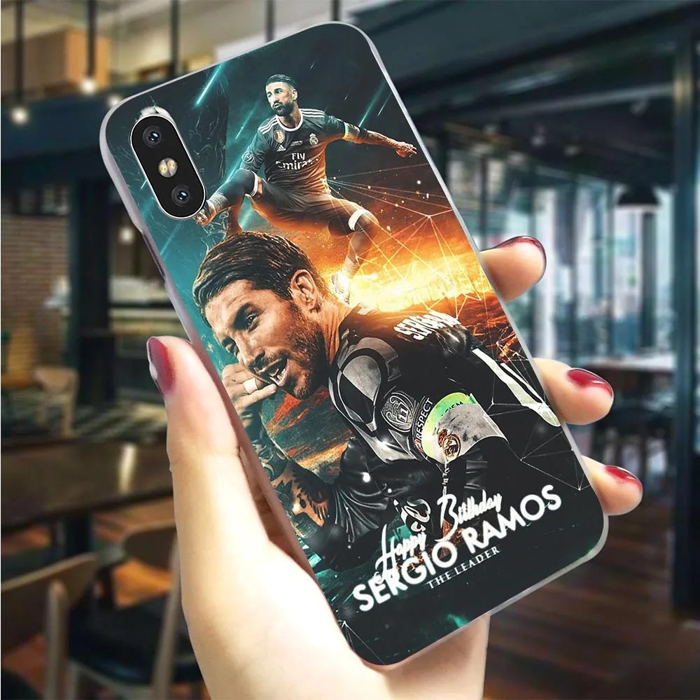 

Hard Cover for iPhone 5 Sergio Ramos SR4 Case for iPhone 7 Cases X XR Xs Max 8 Plus 6 6S 5S SE Back Covers Hybrid