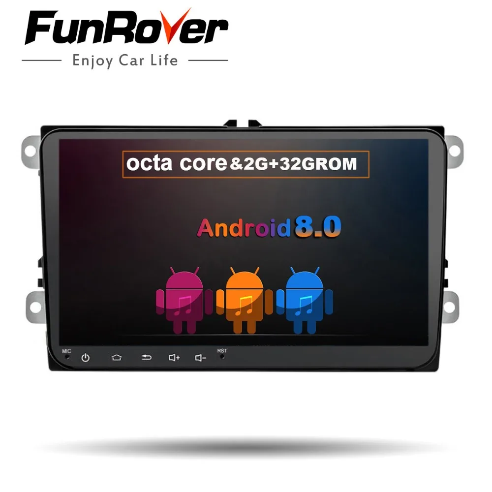 

Funrover 2 Din Octa Core Android 8.0 9" Car dvd gps for B6 B7 Car DVD GPS For Volkswagen Golf GPS For VW Polo Radio GPS RDS wifi