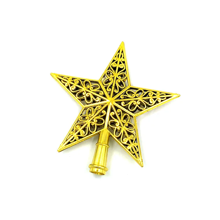 Openwork tree top star pure gold 1