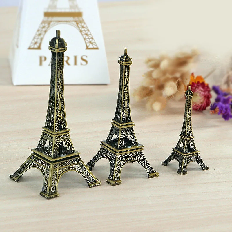 

Iron Crafts Paris E-iffel Tower Architectural Model Decor Figurines Office Bar Study Decorations Europe Home Decor Ornament Gift