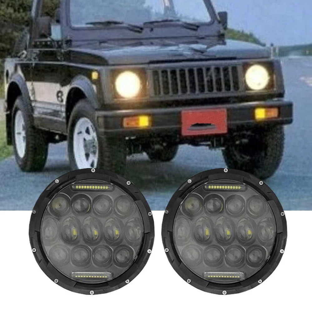 Для Jeep JK TJ Suzuki самурая SJ410 75 Вт 7 &quot7 дюймов светодиодный фары Hi/короче спереди и