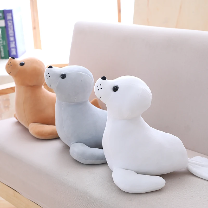 Miaoowa 1pc 35cm Cute Stuffed Sea Lion Plush Toy Soft Pillow Kawaii Cartoon Animal Seal Toy Doll for Kids Lovely Chilren's Gift Miaoowa 1pc 35cm Cute Stuffed Sea Lion Plush Toy Soft Pillow Kawaii Cartoon Animal Seal Toy Doll for Kids Lovely Chilren's Gift