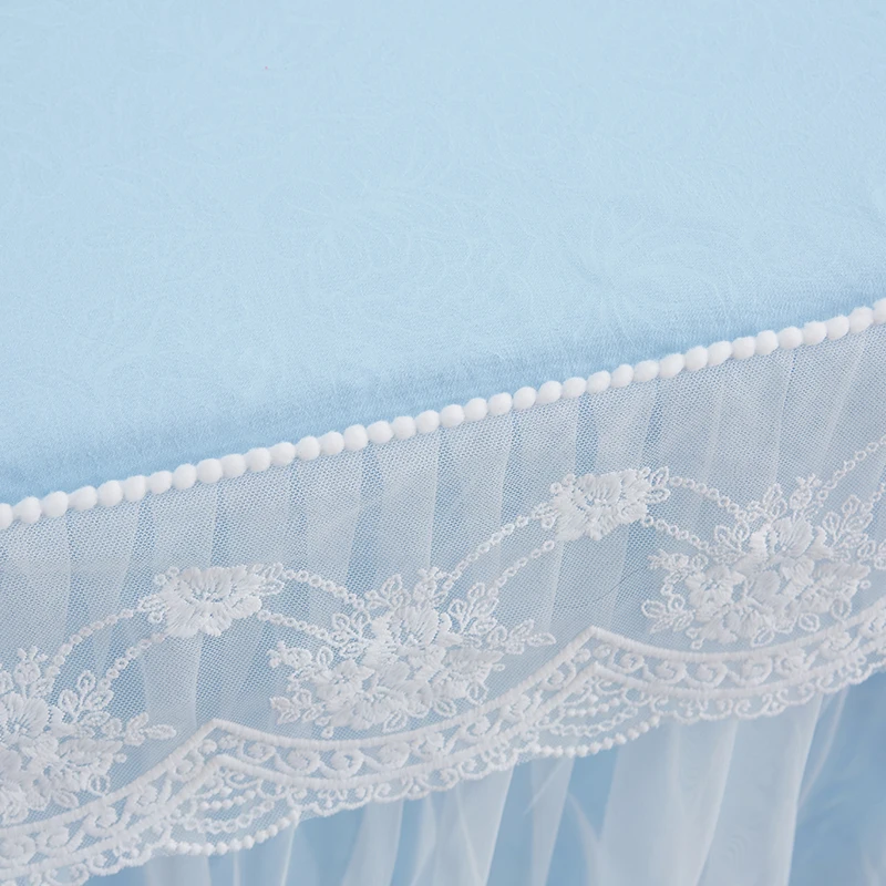 1/3 предмета в комплекте синее кружевное постельное юбка наволочки одеяло постельные принадлежности Эластичная лента матраса одноцветное простыня украшения дома