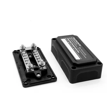 

Universal 48VDC Car Bus Bar Power Negative Distribution Box Black Terminal Block 3Model Heavy Brass Nickel Plated