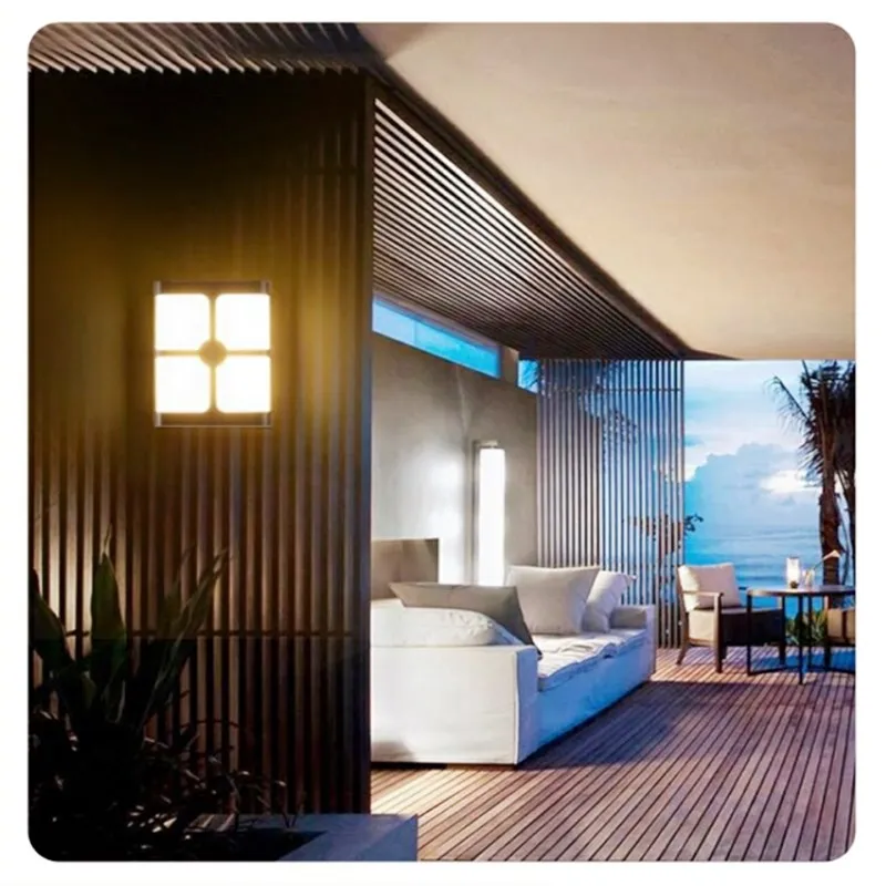 

Plastic Outdoor Led Wall Light 18W Plastic Waterproof Energy-saving Indoor Porch LED Wall Lamp Garden bedroom Aisle Decor light