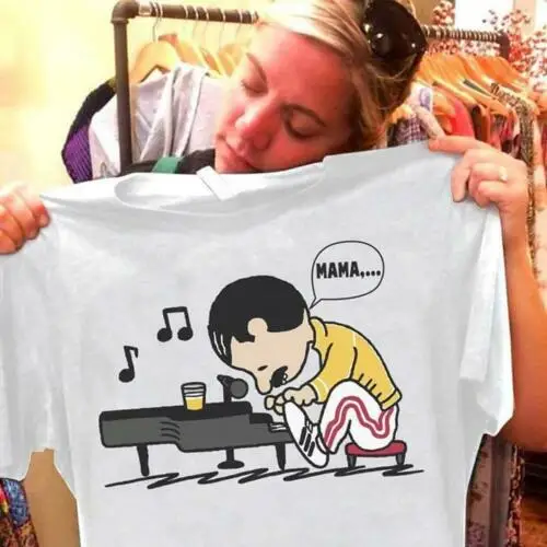 t shirt peanuts freddie mercury
