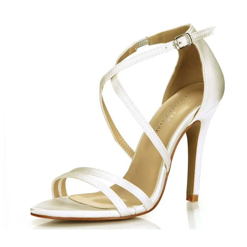 ФОТО Top Quality 2016 New Women sexy Gladiator High Heels Sandals Silk Summer Pumps Platform Women Cross-Strap Formal Wedding Shoes
