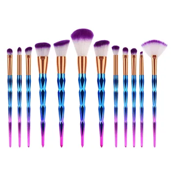 

12PCS Colorful Make Up Foundation Eyebrow Eyeliner Brushes Cosmetic Concealer Make up Portable Eye Brush SetF6.11