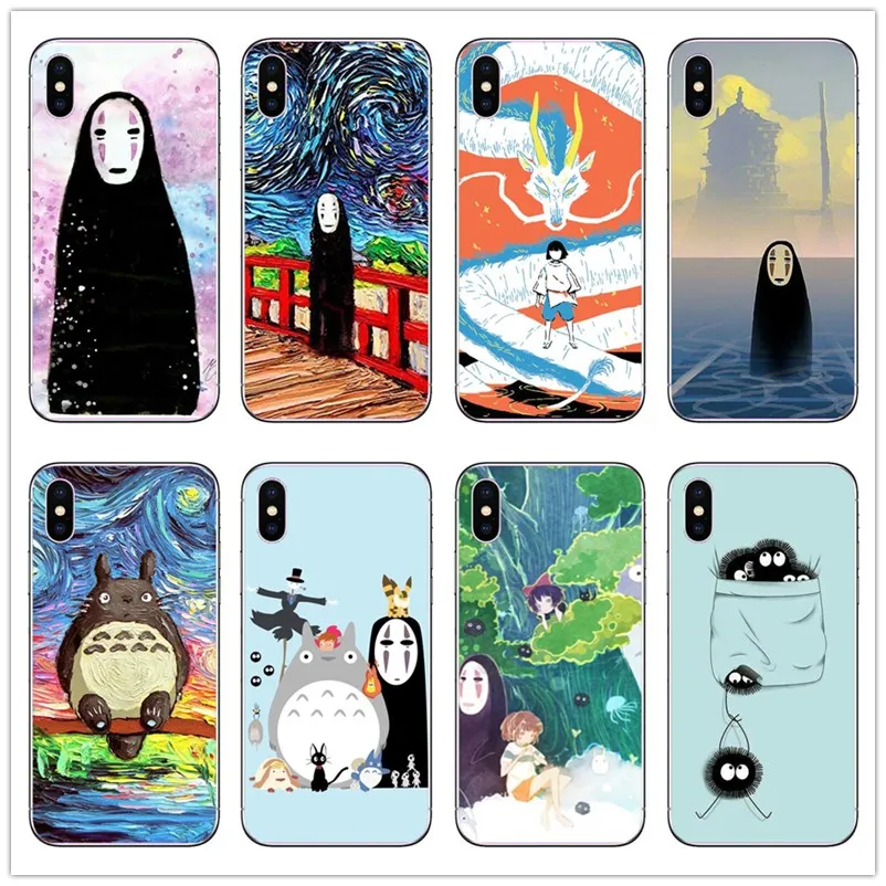 

Cute Totoro Spirited Away Ghibli Miyazaki Anime Cover Phone Case For iPhoneX XS XR 8 8Plus 6s 7Plus Pattern Darling Cozy Totoro