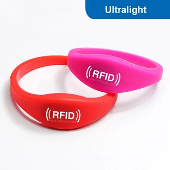 

WB03 RFID Silicone Wristband NFC Smart Tag RFID Bracelet 13.56MHZ 512BITS R/W NFC ISO14443A with Ultralight Chip Free Shipping