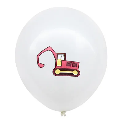 Baby shower Construction vehicle theme birthday decoration baby child birthday party supplies baby shower decoration car party - Цвет: 10pcs balloon3