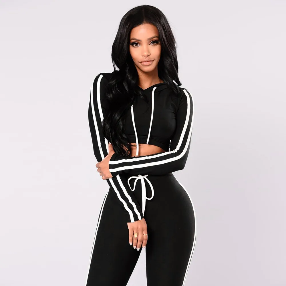 

Sport Wear Casual Sets Women Ladies Pullover Hoodies Sweatshirt Tops+Pants ensemble femme 2 pieces jogging femme women outfits