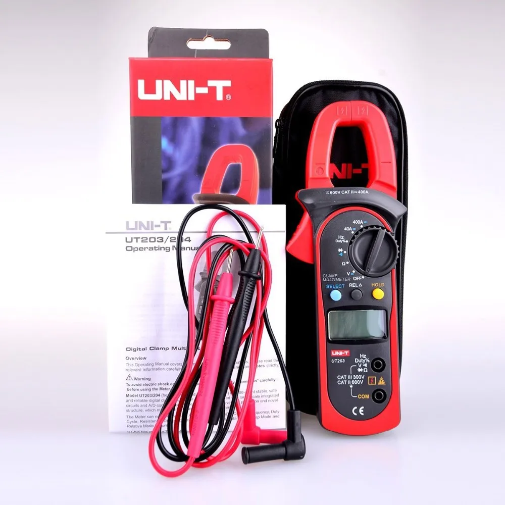 Купить UNI-t ut203 жк-цифровой ac dc цифровой клещи мультиметры с ...