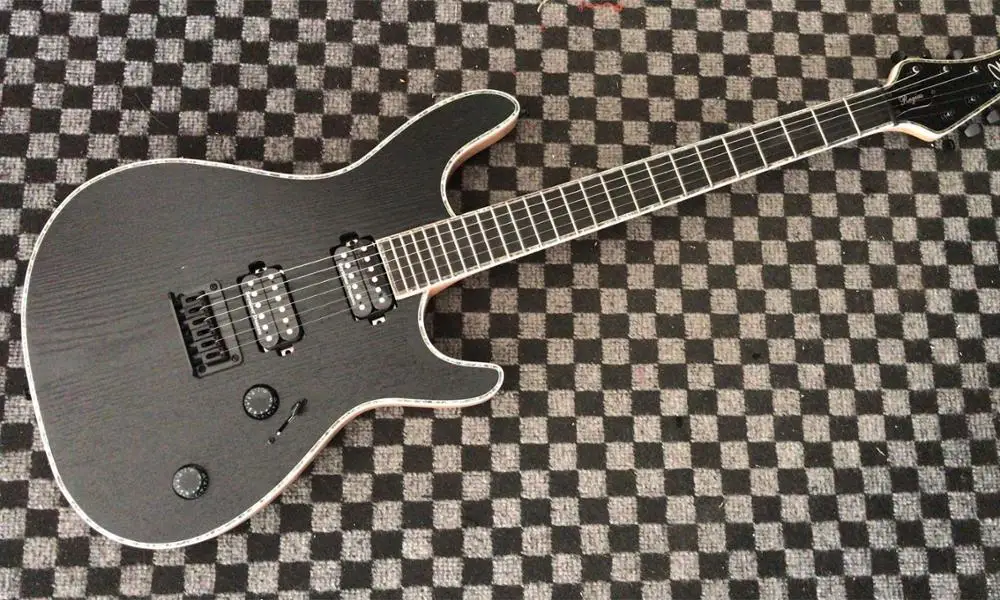 

Black Flame Maple top Mayones 6 Strings electric bass Guitar,Ebony fingerboard Neck through the body Guitar,Free shpping