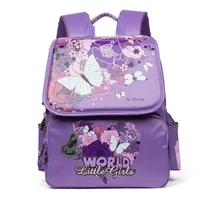 Russland delune mädchen schultaschen schmetterling blumenmuster kinder schule rucksäcke wasserdichte orthopädische rucksäcke mochila