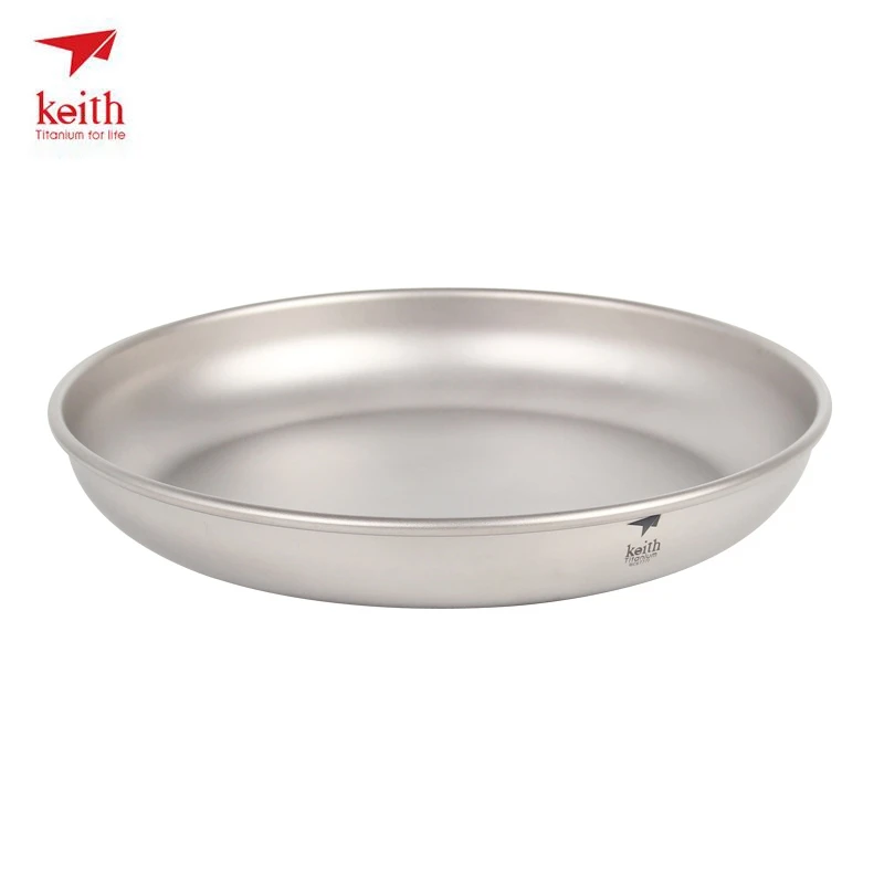 Keith Titanium Plates Outdoor Camping Tableware Dishes Set Hiking Travel Ultralight Portable Plate Ti5373 Dropshipping 4