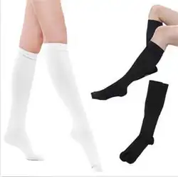 Новый нейлон смесь Гольфы модные теплые непрозрачные вязать бедро высокие носки Белый Черный Slim Fit Осень