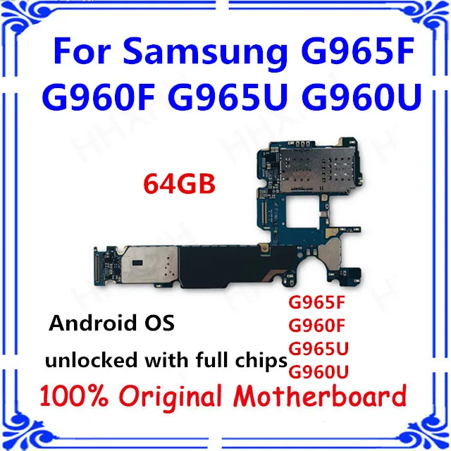 

S9 motherboard for samsung S9 G965F G960F G965U G960U motherboard 64GB Unlocked Android G965F G960F G965U G960U G965FD G960FD MB