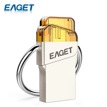 Eaget V66 USB 3.0 High Speed 16G 32G 64G Waterproof Shockproof USB Flash Drive Pen Drive U Disk Storage Stick For Smartphone PC