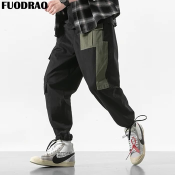 

FUODRAO Joggers Pants Men Streetwear Hip Hop Sweatpants Casual Pantalon Homme Cargo Pants Japanese Harem Pants K175