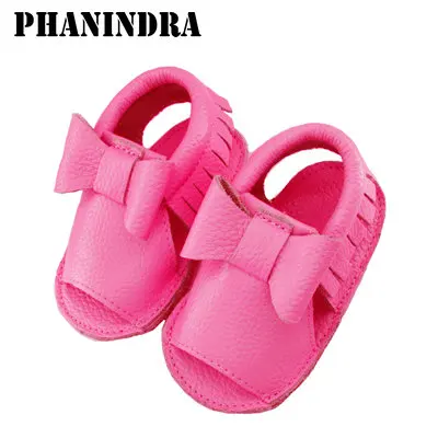 Estilo de Couro Genuíno de Verão Novo Sapatos Mocassins Bebê Newborn Primeiro Walker Macio Moccs Crianças Menina Infantil Verão Attipas 10 Novo estilo de Couro Genuíno de verão