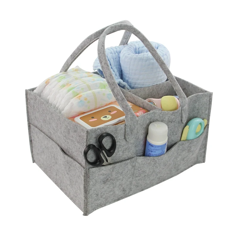 High Quality Felt Portable Storage Baskets 33X23X18CM Foldable Large
