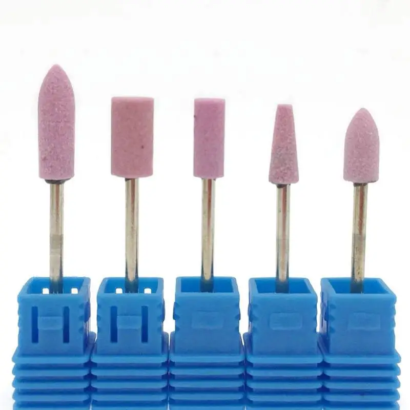 

5PC Ceramic Stone Nail Drill Bits Electric Mills Cutter For Manicure Machine Nail Drill Accessories Pedicure Nail Tools