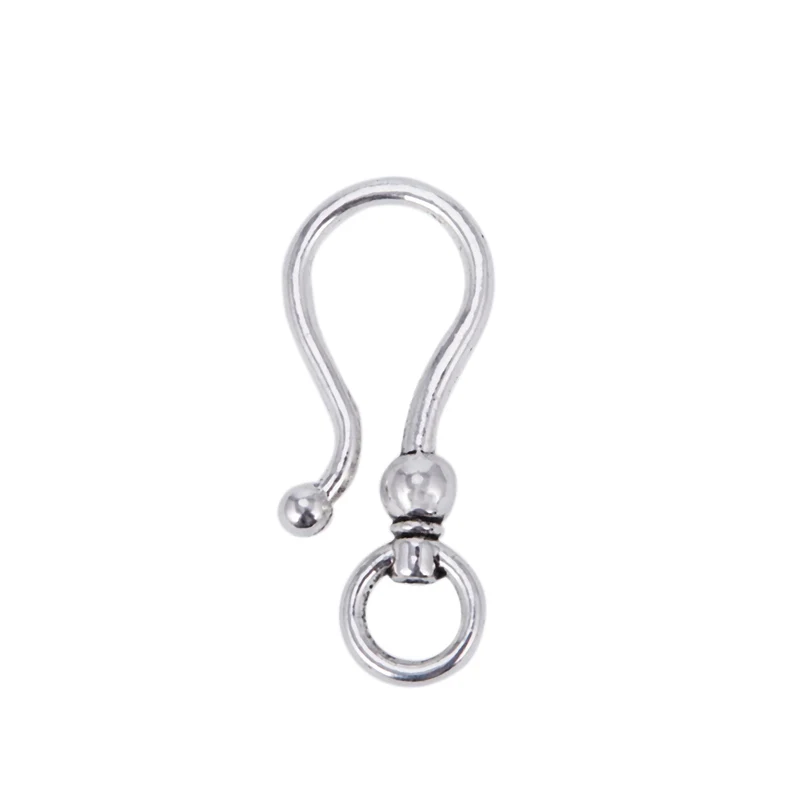 

10 Sets Silver Tone Hook Toggle Clasps 15x38mm Wholesale