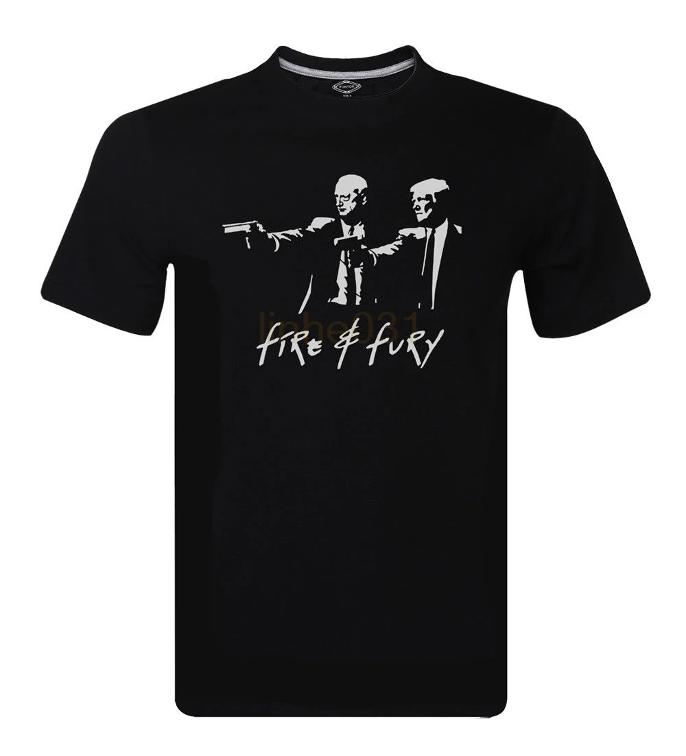 

Fire and Fury Donald Trump Shirt Mad Dog Mattis North Korea War Men's T-Shirt