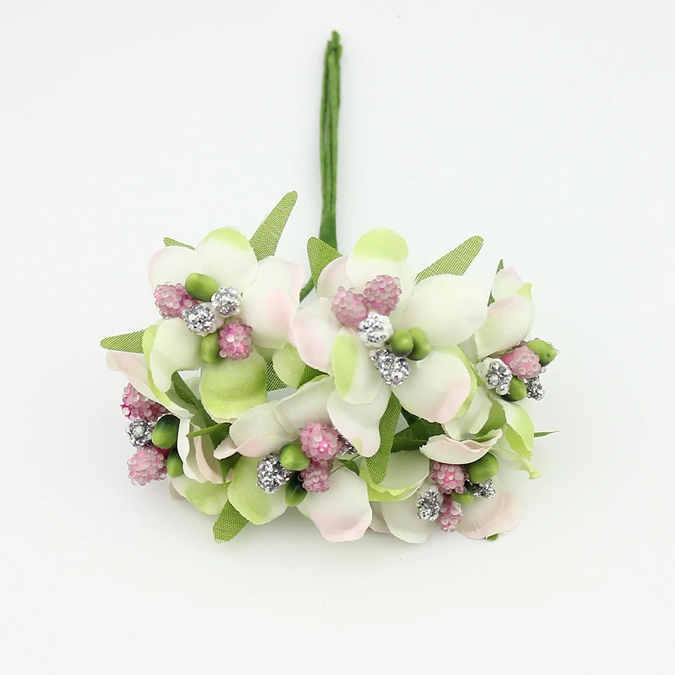 6pcs 3cm Artificial Stamen Bud Berry Artificial flowers for Wedding Candy Box Decoration Scrapbooking DIY wreaths Fake Flowers 6pcs 3cm Artificial Stamen Bud Berry Artificial flowers for Wedding Candy Box Decoration Scrapbooking DIY wreaths Fake Flowers