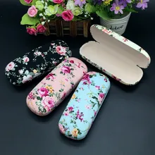 Элегантный винтажный цветочный тканевый Чехол для очков, футляр для женщин, футляр для хранения очков для чтения, вечерние очки