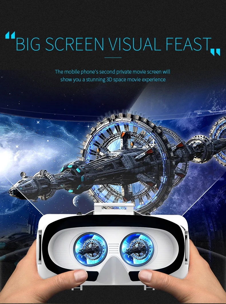 VR Shinecon Viar Virtual Reality Glasses 3D For iPhone Android Smart Phone Smartphone Headset Helmet Goggles Casque Video Game