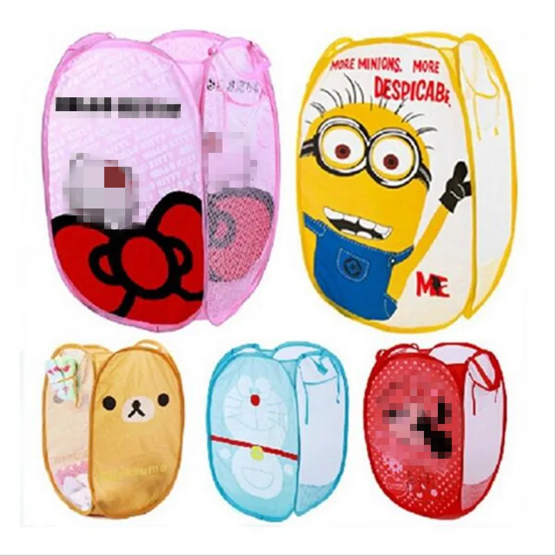

Cartoon laundry basket Folding Dirty Clothing laundry bag Storage Children's Shoes Sundries Storage Organizer laundry hamper
