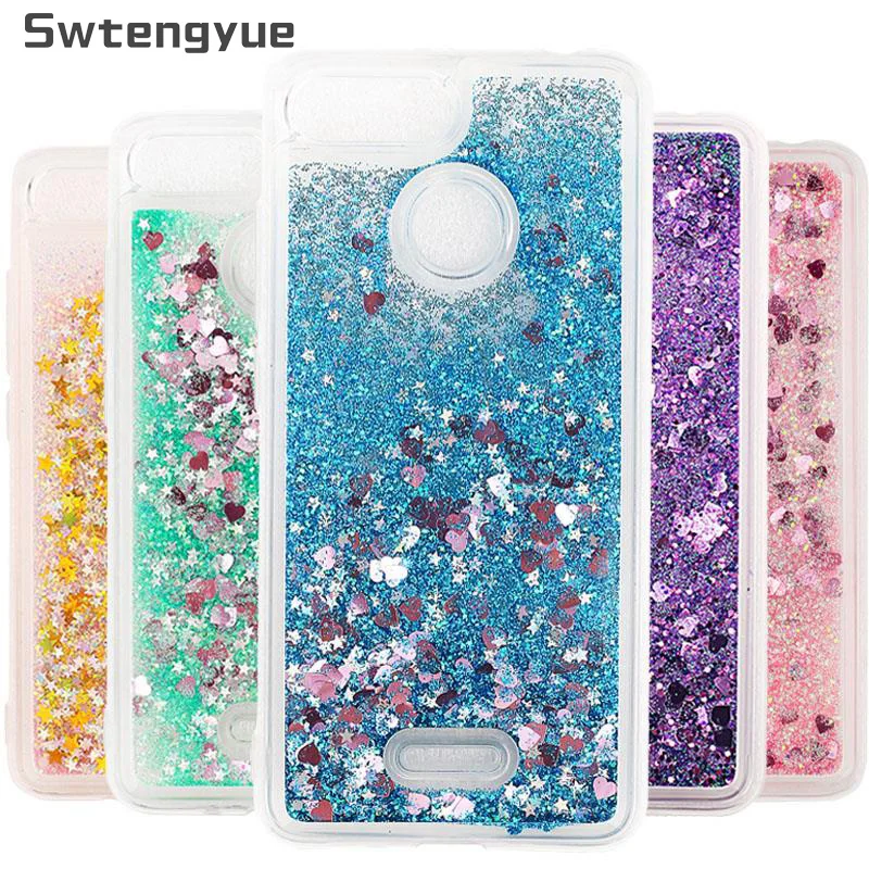 

For Xiaomi Redmi 6A case Dynamic Liquid Glitter Bling Sand Soft TPU Phone case For Xiaomi Redmi 6 pro case cover Coque capa