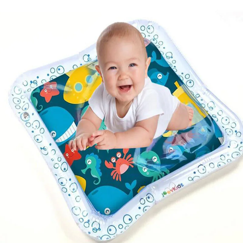 

2019 Kids water play mat Rectangle PVC Inflatable water speelmat Tummy Time Creative Dual Use Toy Toddler Baby Cushion Pat Pad