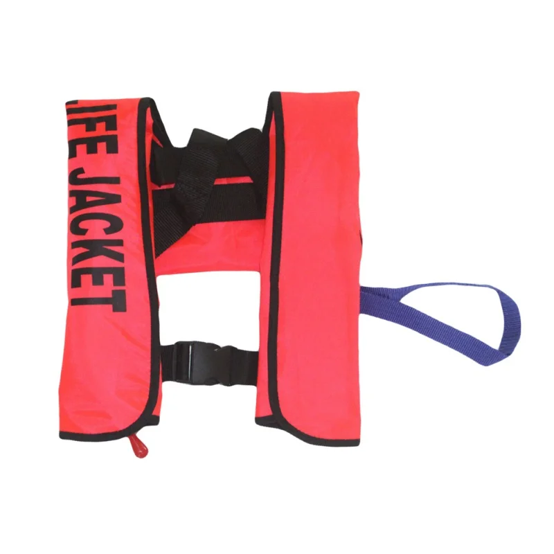 Автоматический надувной спасательный жилет Профессиональный Взрослый плавающий рыбацкий спасательный жилет купальный костюм водный плавательный спасательный жилет - Цвет: Красный