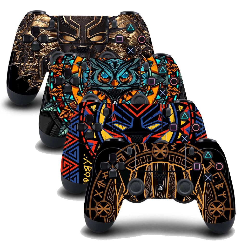 

4PCS/Set PS4 Controller Skin Sticker Vinly Decal Cover for Sony PlayStation 4 DualShock Wireless Gamepad