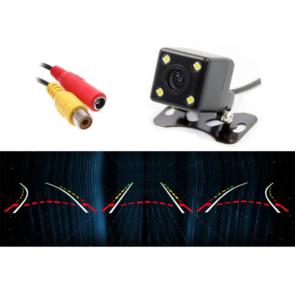 ANSHILONG 4 LED Car Rear View Backup font b Camera b font Moving Dynamic Trajectory Parking