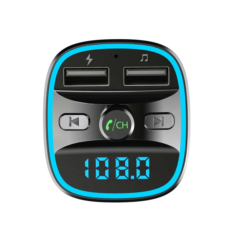 T24 автомобиля заглушка для прикуривателя Bluetooth FM передатчик MP3 плеер радио комплект адаптера USB Зарядное устройство