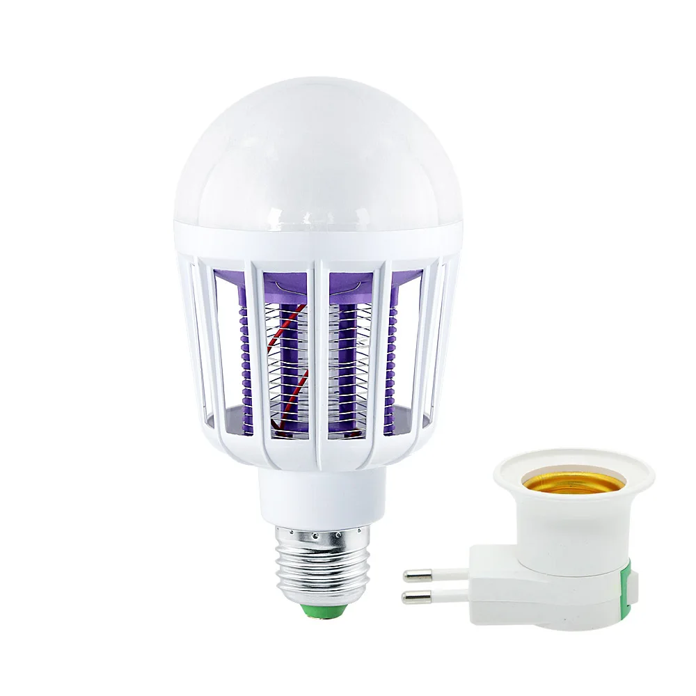 Bombilla LED 9W mata mosquitos con luz UV