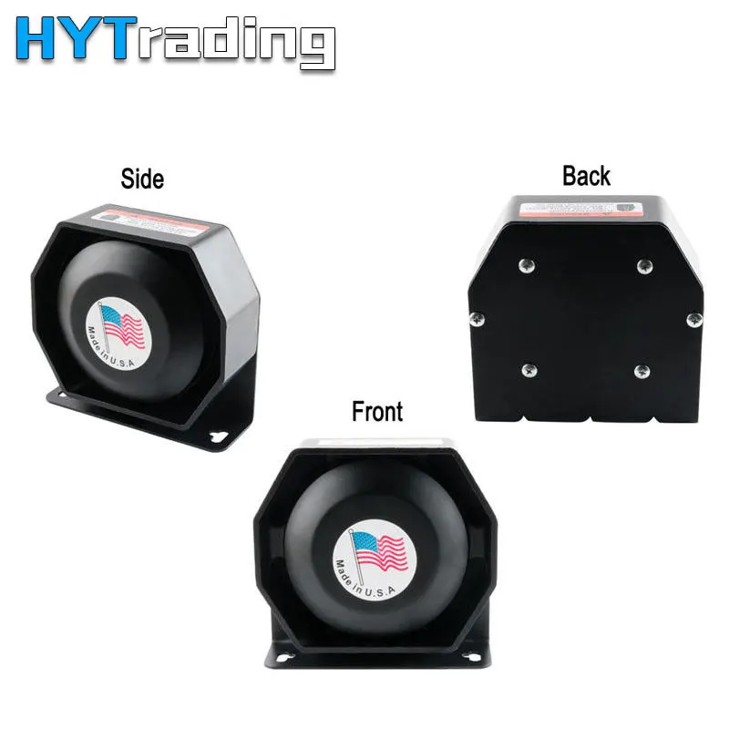  Car Police Horns 400W warning Alarm 8 Sound Wireless Remote ControlSound Signal For Car Motorcycle 